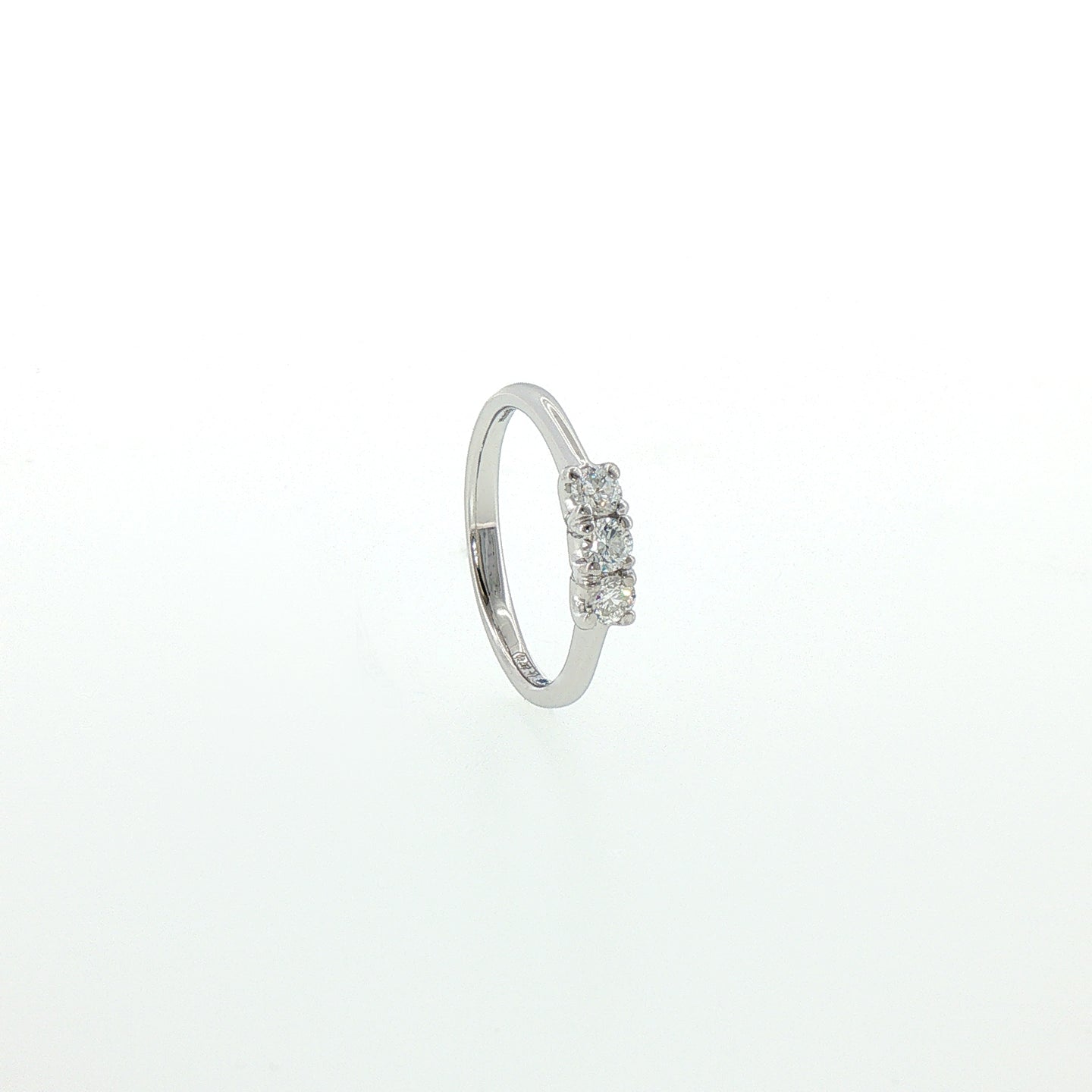 Trilogy in Argento 925 con Diamnti Lab-Grown Taglio Brillante.