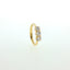 Trilogy in Argento Dorato 925 con Diamnti Lab-Grown Taglio Brillante.