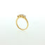 Trilogy in Argento Dorato 925 con Diamnti Lab-Grown Taglio Brillante.
