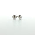 White gold stud earrings with brilliant-cut lab-grown diamonds, 2.01 carats.
