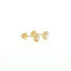 Orecchini in Argento Dorato 925 con Diamanti Lab-Grown taglio brillante.