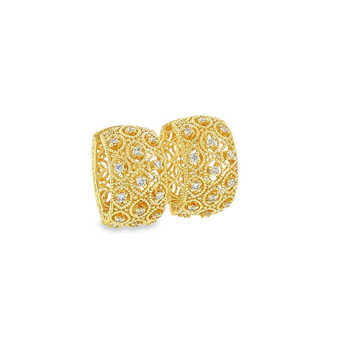 Orecchini Florence in Argento Dorato 925 con Diamanti Lab-Grown 0,57 ct