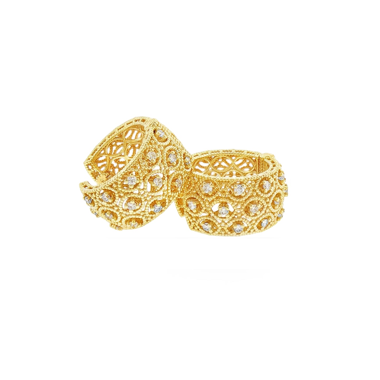 Orecchini Florence in Argento Dorato 925 con Diamanti Lab-Grown 0,57 ct