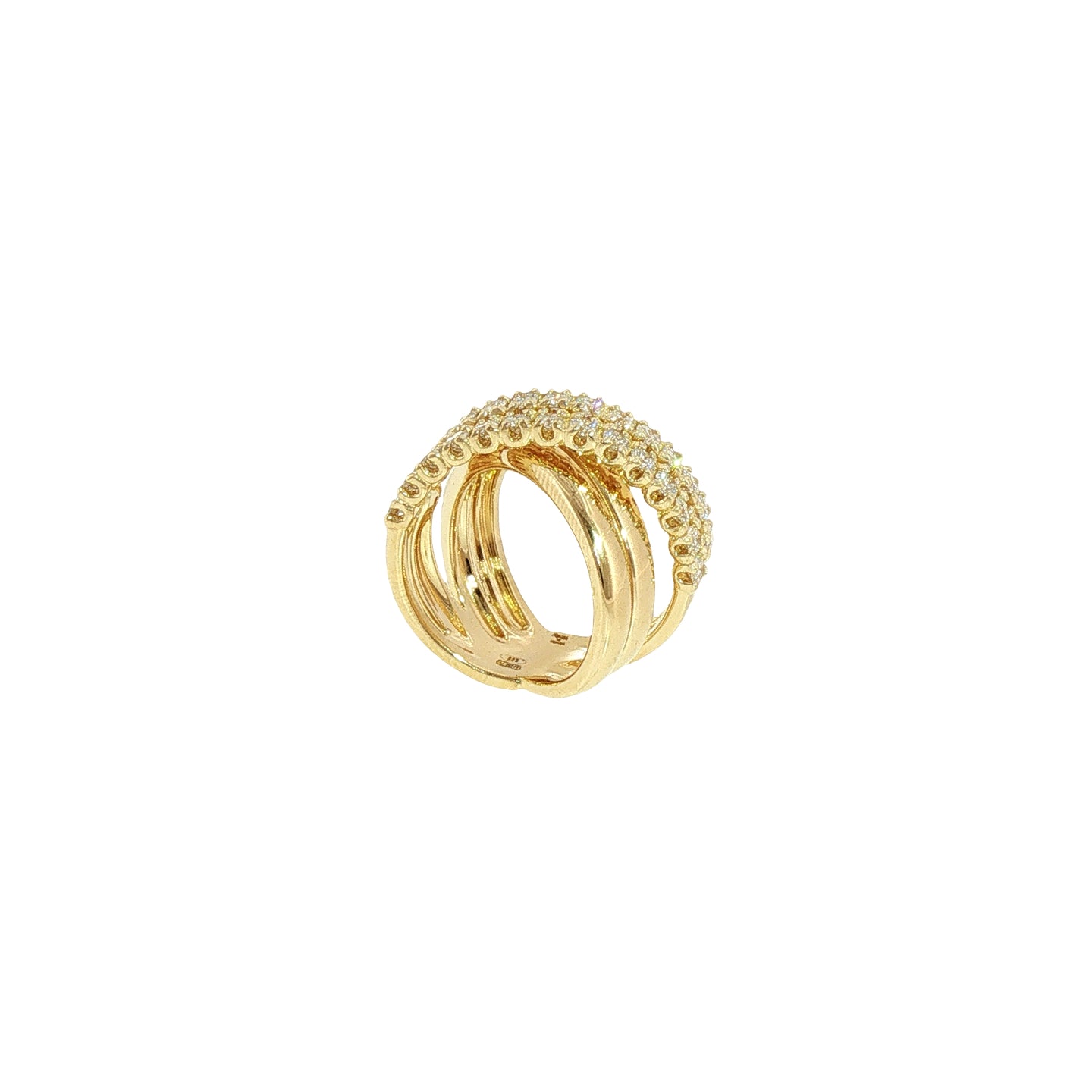 Anello in Argento 925 con Diamanti Lab-Grown Taglio Brillante.