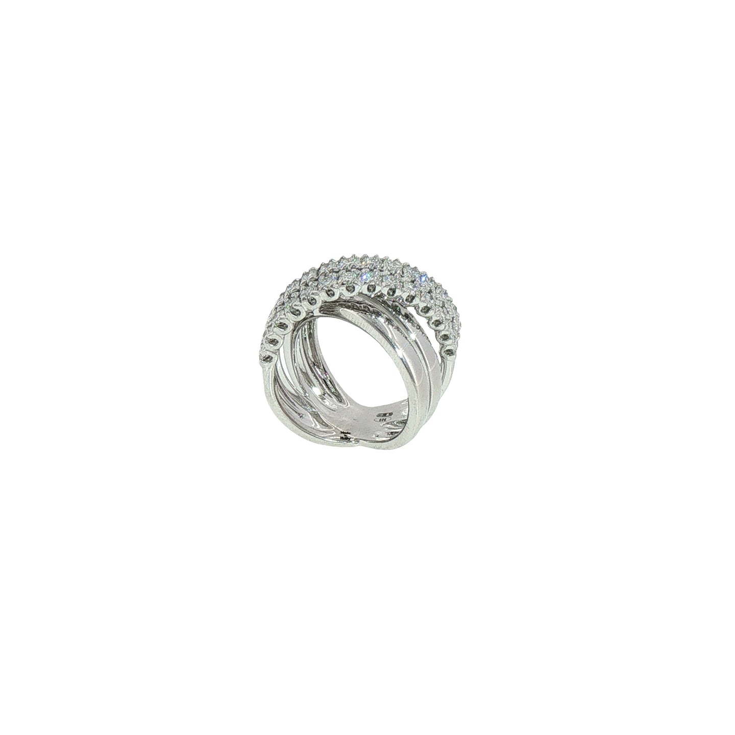 Anello in Argento 925 con Diamanti Lab-Grown Taglio Brillante.