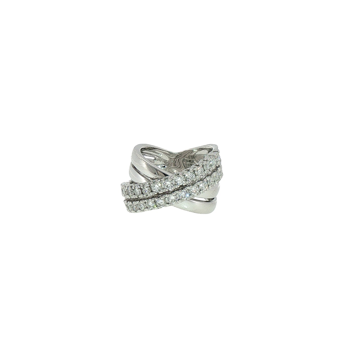 Anello in Argento 925 con Diamanti Lab-Grown Taglio Brillante.