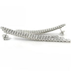White gold gradation tennis earrings with brilliant-cut lab-grown diamonds, 7.96 carats.