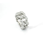Groumette ring in white gold and brilliant-cut lab-grown diamonds, 1.65 carats.