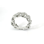 Groumette ring in white gold and brilliant-cut lab-grown diamonds, 1.65 carats.
