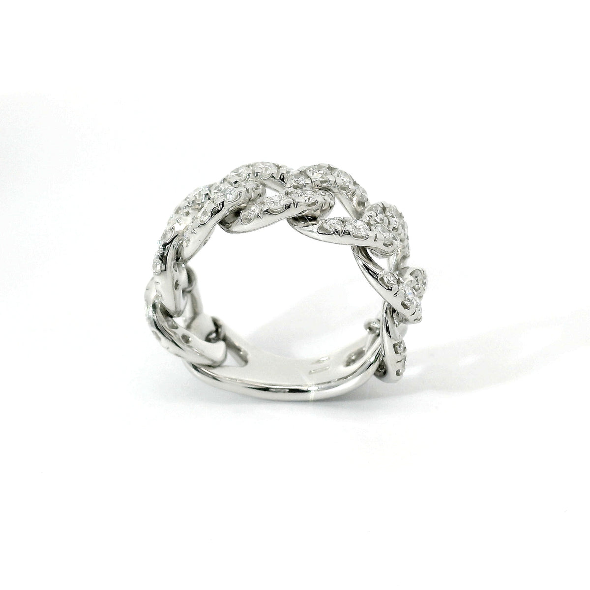 Groumette ring in white gold and brilliant-cut lab-grown diamonds, 1.65 carats.