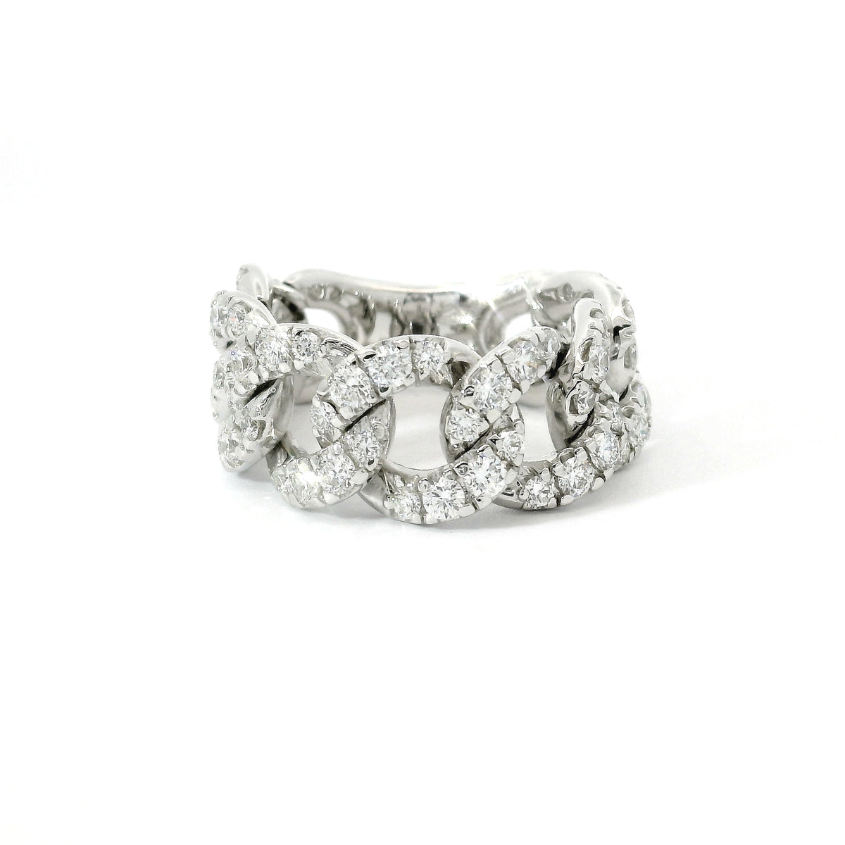 Groumette ring in white gold and brilliant-cut lab-grown diamonds, 1.65 carats.