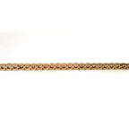 Bracciale tennis a filo in oro rosa e diamanti lab-grown taglio brillante, 2,58 carati.