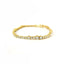 Bracciale Tennis con spot a filo in oro giallo con diamanti lab-grown taglio brillante, 5,85 carati.