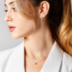 Yellow gold hoop earrings with brilliant-cut diamonds, 1.17 carats.