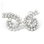 Drop earrings in white gold and brilliant-cut lab-grown diamonds, 5.13 carats.