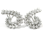 Drop earrings in white gold and brilliant-cut lab-grown diamonds, 5.13 carats.