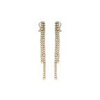 7.96ct White Gold Wire Tennis Earrings.