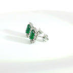 Orecchini Emerald Halo