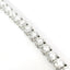 Bracciale tennis a filo in oro bianco e diamanti lab-grown taglio brillante, 16,58 carati.