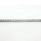 Bracciale tennis in oro bianco con diamanti Lab-Grown taglio brillante, 2,79 carati.