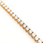 Bracciale tennis a filo in oro rosa e diamanti Lab-grown taglio brillante, 7,54 carati.
