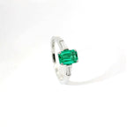 Anello Emerald Taper Wings