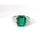 Anello Emerald Cushion Wings