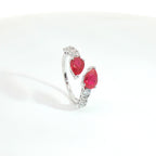Anello Twin Pear
