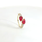 Anello Twin Pear