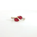 Anello Twin Pear