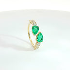 Anello Twin Pear