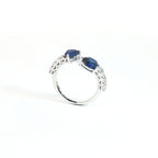 Anello Twin Hearts & Drops