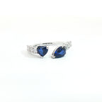 Anello Twin Hearts & Drops