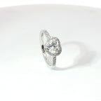 Anello Heart Halo