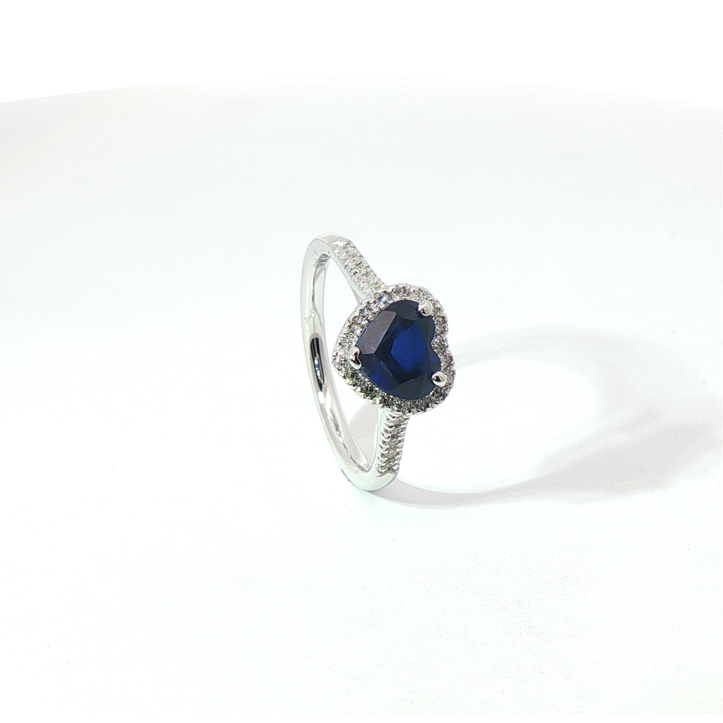 Anello Heart Halo