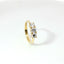 Anello Trilogy in oro giallo con diamanti Lab-Grown taglio brillante, 0,92 carati.