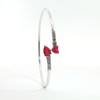 Bracciale Twin Hearts & drops