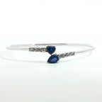 Bracciale Twin Hearts & drops