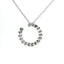 Girocollo con pendente in oro bianco e spot di diamanti Lab-grown taglio brillante, 0,59 carati.