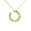 Girocollo con pendente in oro giallo e spot di diamanti Lab-grown taglio brillante, 0,59 carati.