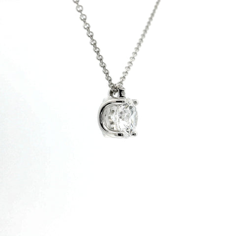 Girocollo punto luce in oro bianco e diamante Lab-grown taglio brillante, 1,57 carati