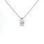 White gold light point choker with oval-cut lab-grown diamond, 0.92 carats.