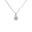 Girocollo in oro bianco con diamanti lab-grown taglio brillante e taglio goccia, 0,60 carati.