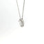 White gold choker with heart-cut lab-grown diamond and brilliant-cut lab-grown diamond surround, 1.15 carats.