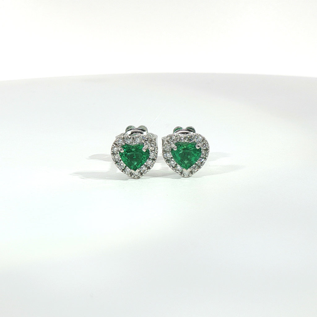 Orecchini Petite Heart Halo