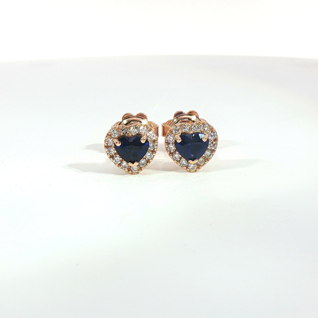Orecchini Petite Heart Halo