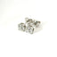 Orecchini punto luce con castone a cuore in oro bianco con diamanti lab-grown taglio brillante, 1,60 carati.