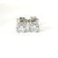 Orecchini punto luce con castone a cuore in oro bianco con diamanti lab-grown taglio brillante, 1,60 carati.