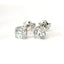 Orecchini punto luce con castone a cuore in oro bianco con diamanti lab-grown taglio brillante, 1,60 carati.