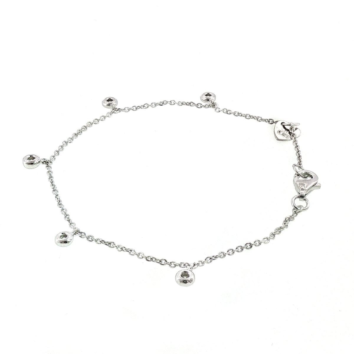 Bracciale in Argento 925 con Diamanti Lab-Grown Taglio Brillante